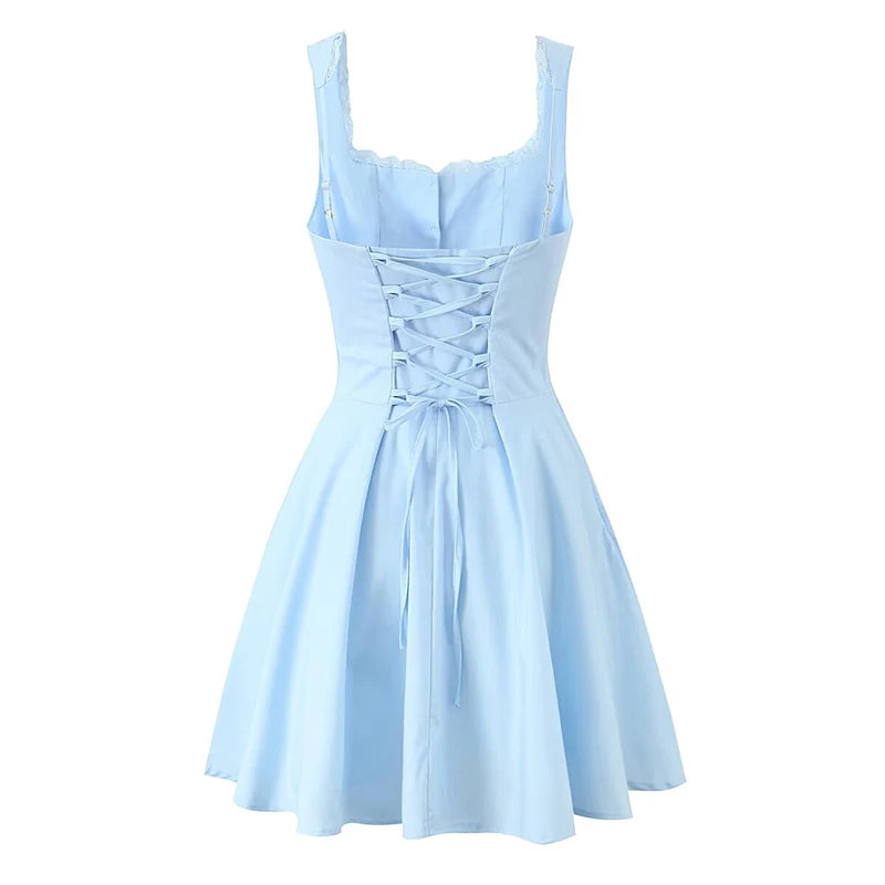 Lace-Up Mini Dress – product image 2