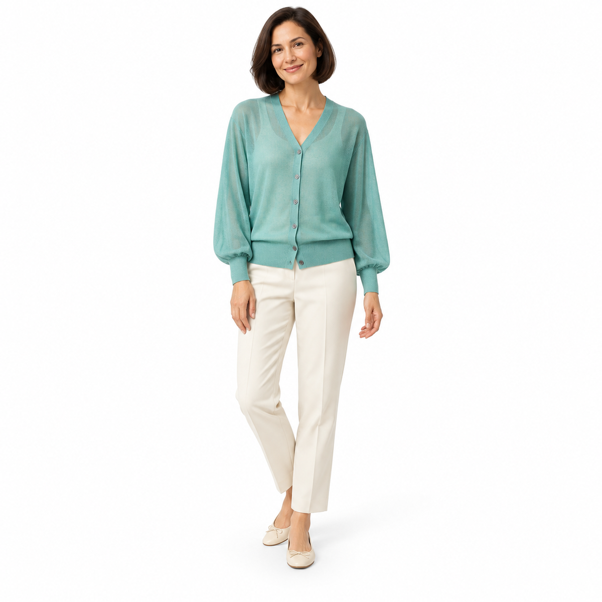 Lightweight Sheer Knit Cardigan