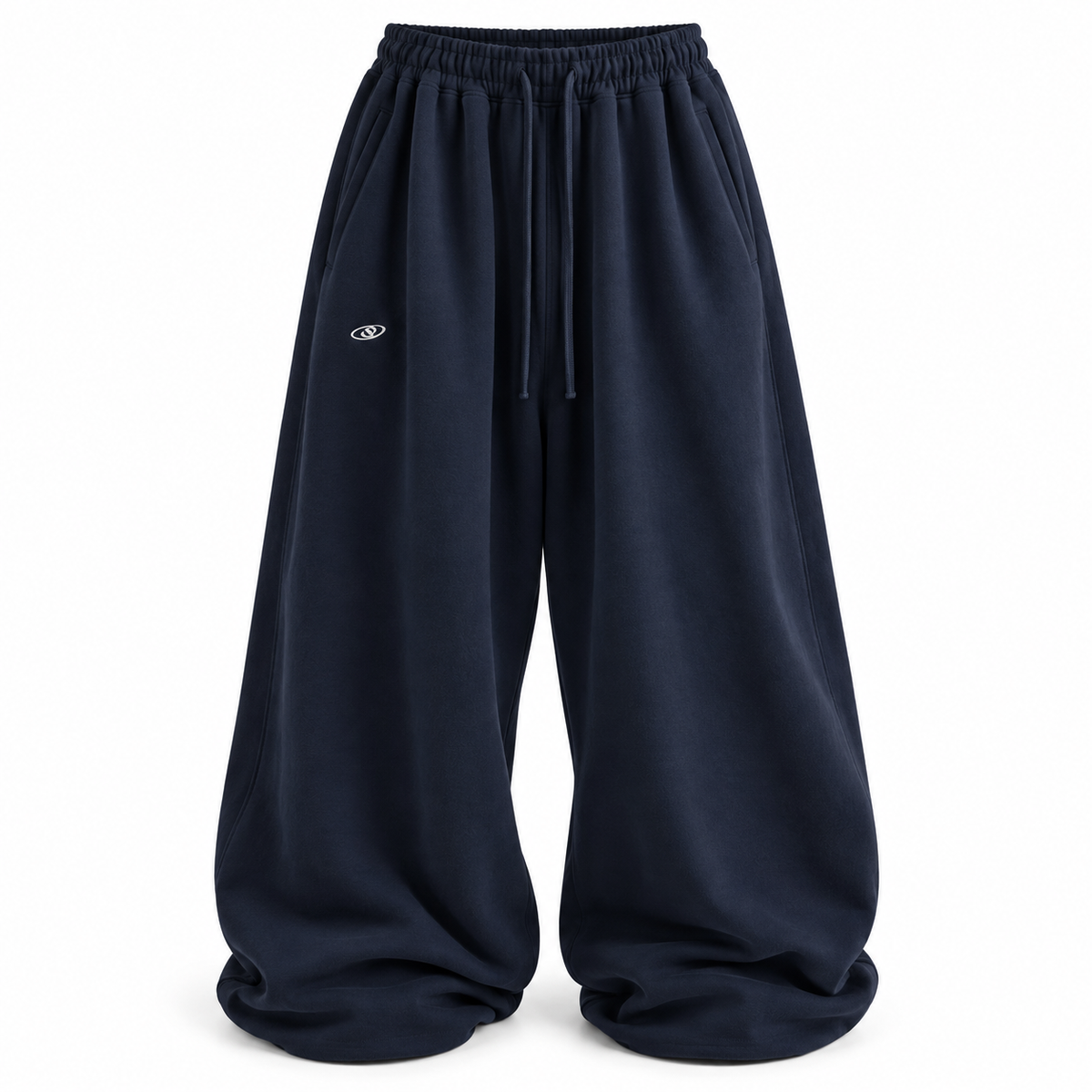Navy Relaxed Drawstring Sweatpants product view