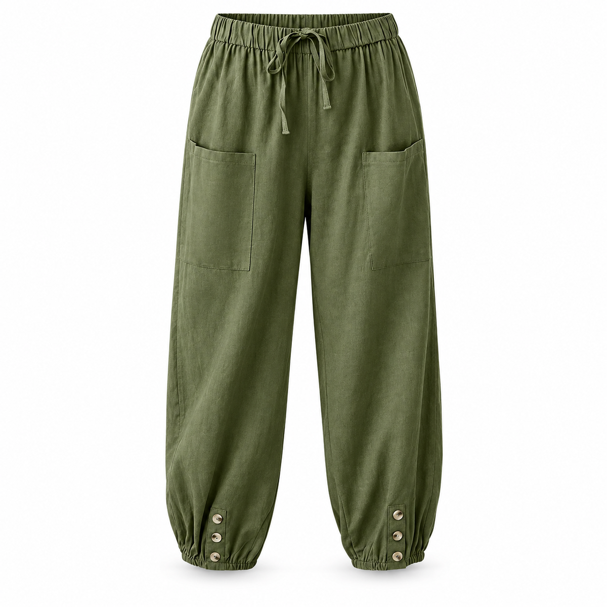 Relaxed Wide-Leg Linen Trousers