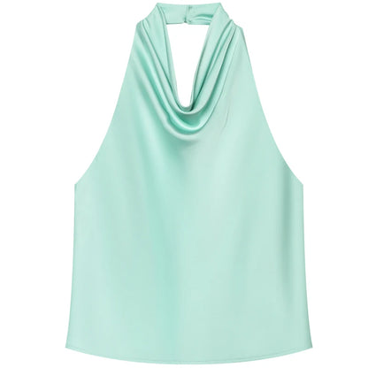 Satin Halter Top