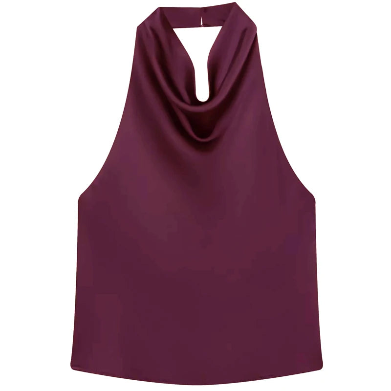Satin Halter Top