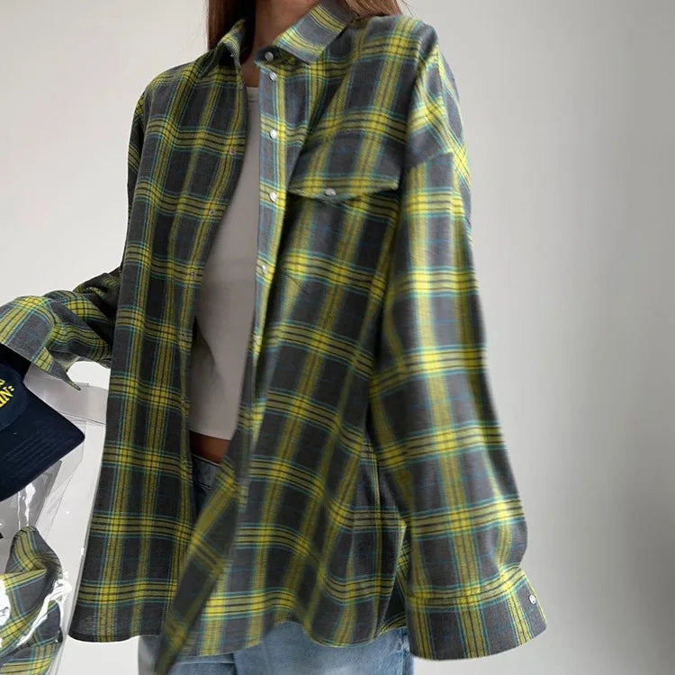Oversized Plaid Shirt
