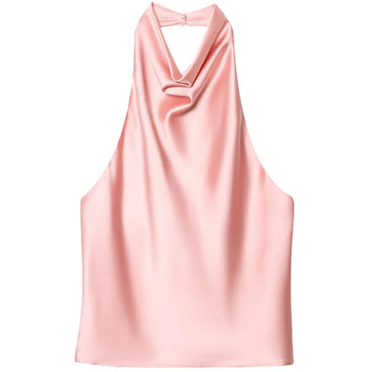 Satin Halter Top