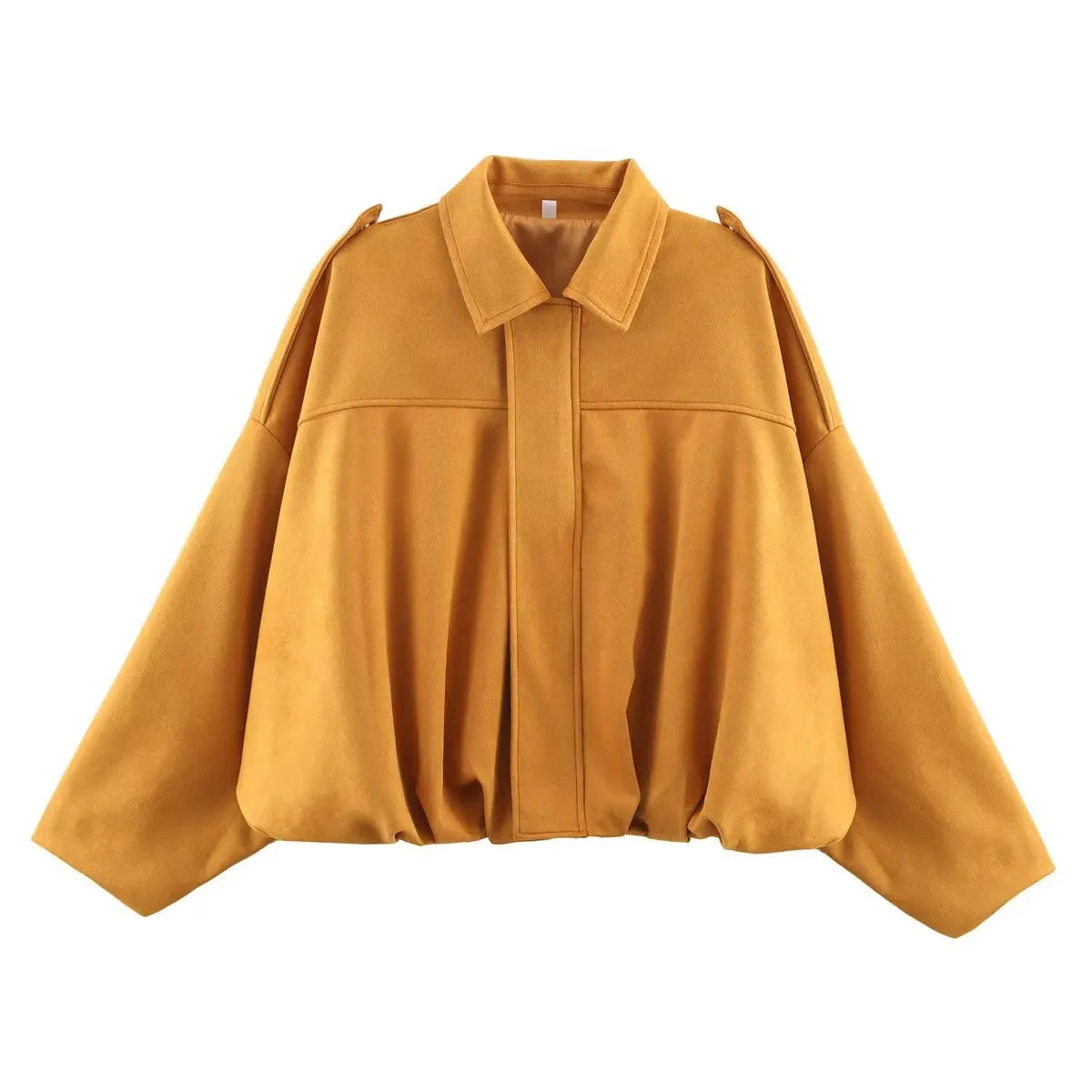 Relaxed Suede-Effect Jacket