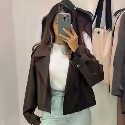 Cropped Trench Jacket