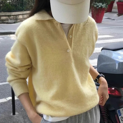 Merino Polo Knit Sweater