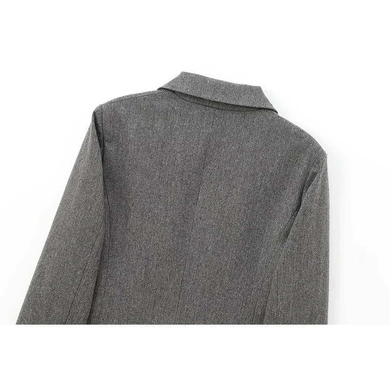 Cropped Double-Breasted Blazer