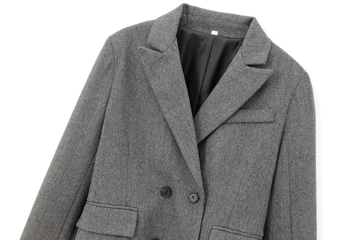Cropped Double-Breasted Blazer