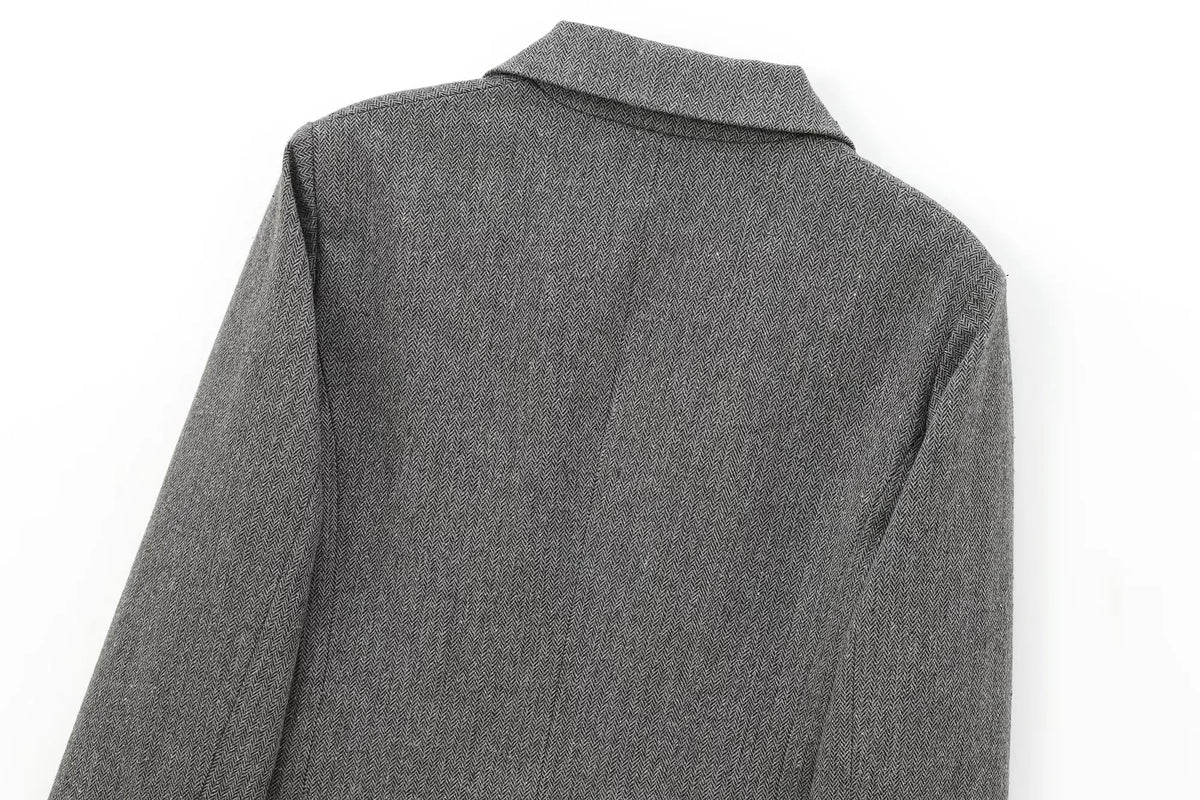 Cropped Double-Breasted Blazer