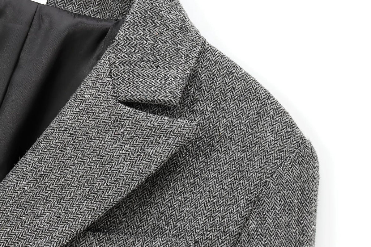 Cropped Double-Breasted Blazer