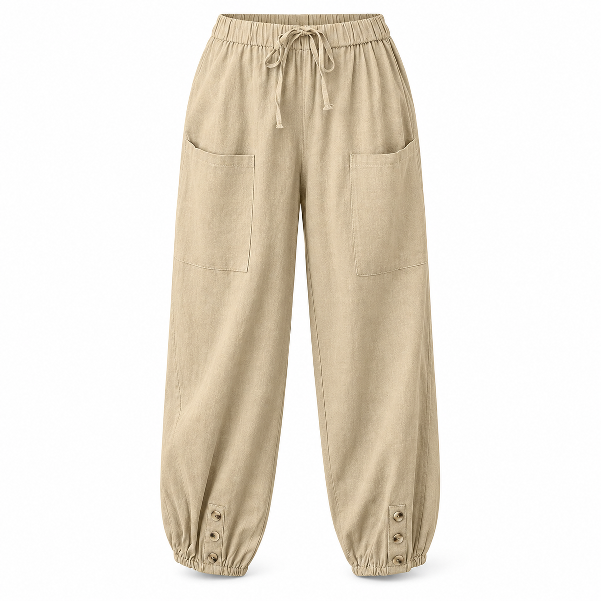 Relaxed Wide-Leg Linen Trousers