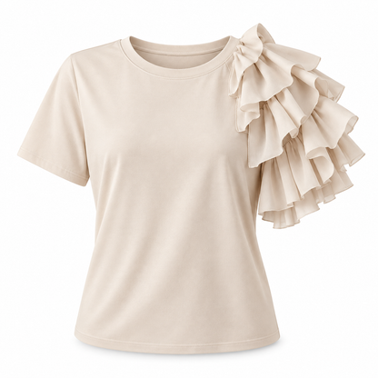 Ruffle-Sleeve Everyday Top