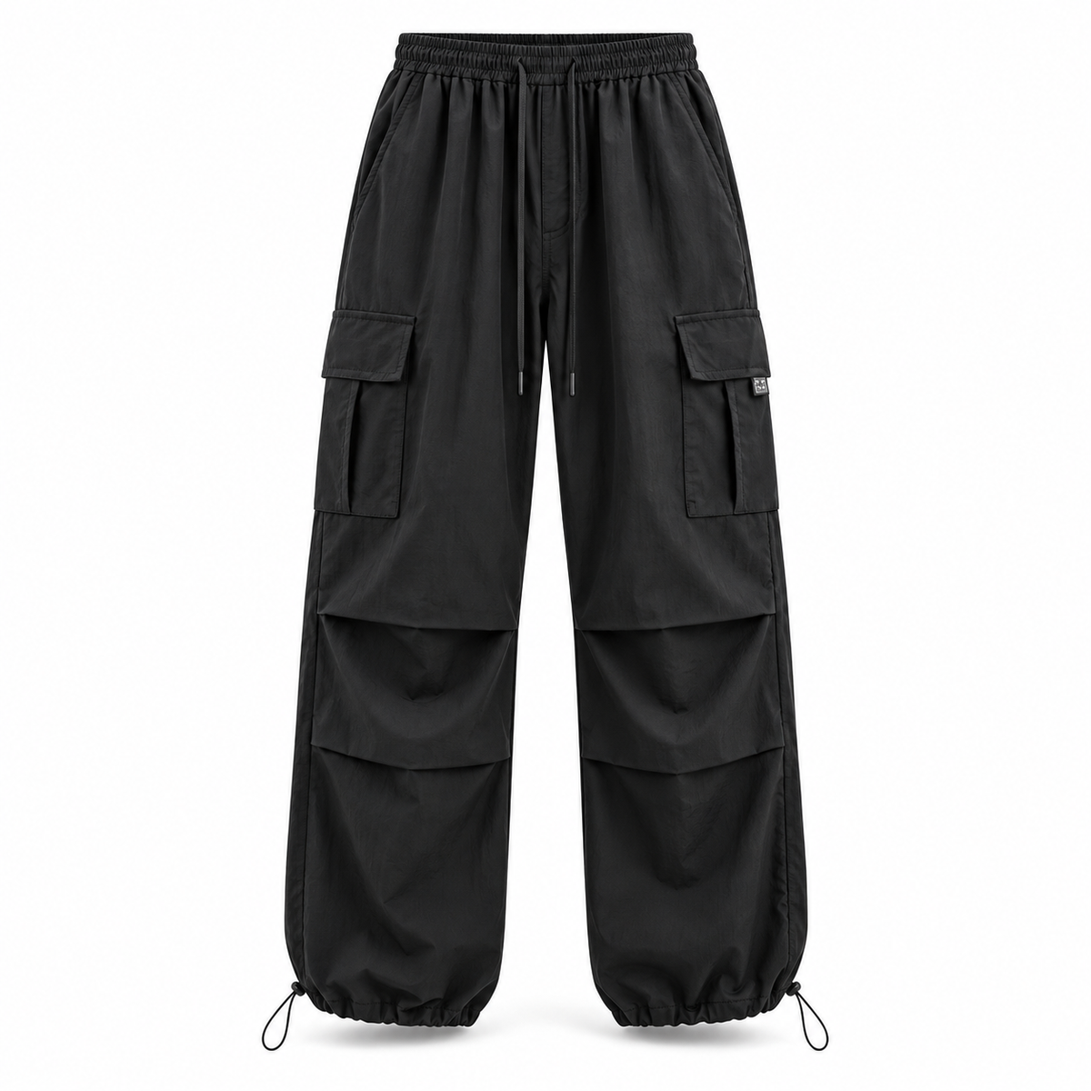 Black Relaxed Cargo Trousers product view