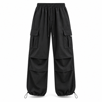 Black Relaxed Cargo Trousers product view