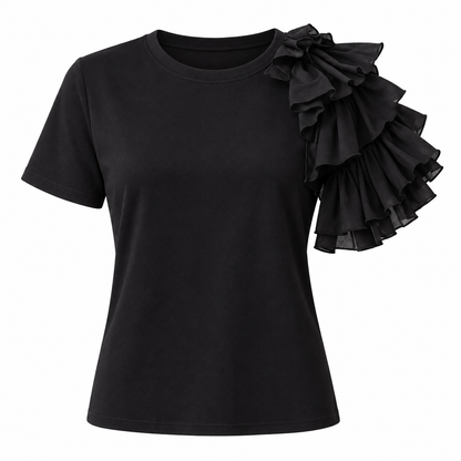 Ruffle-Sleeve Everyday Top