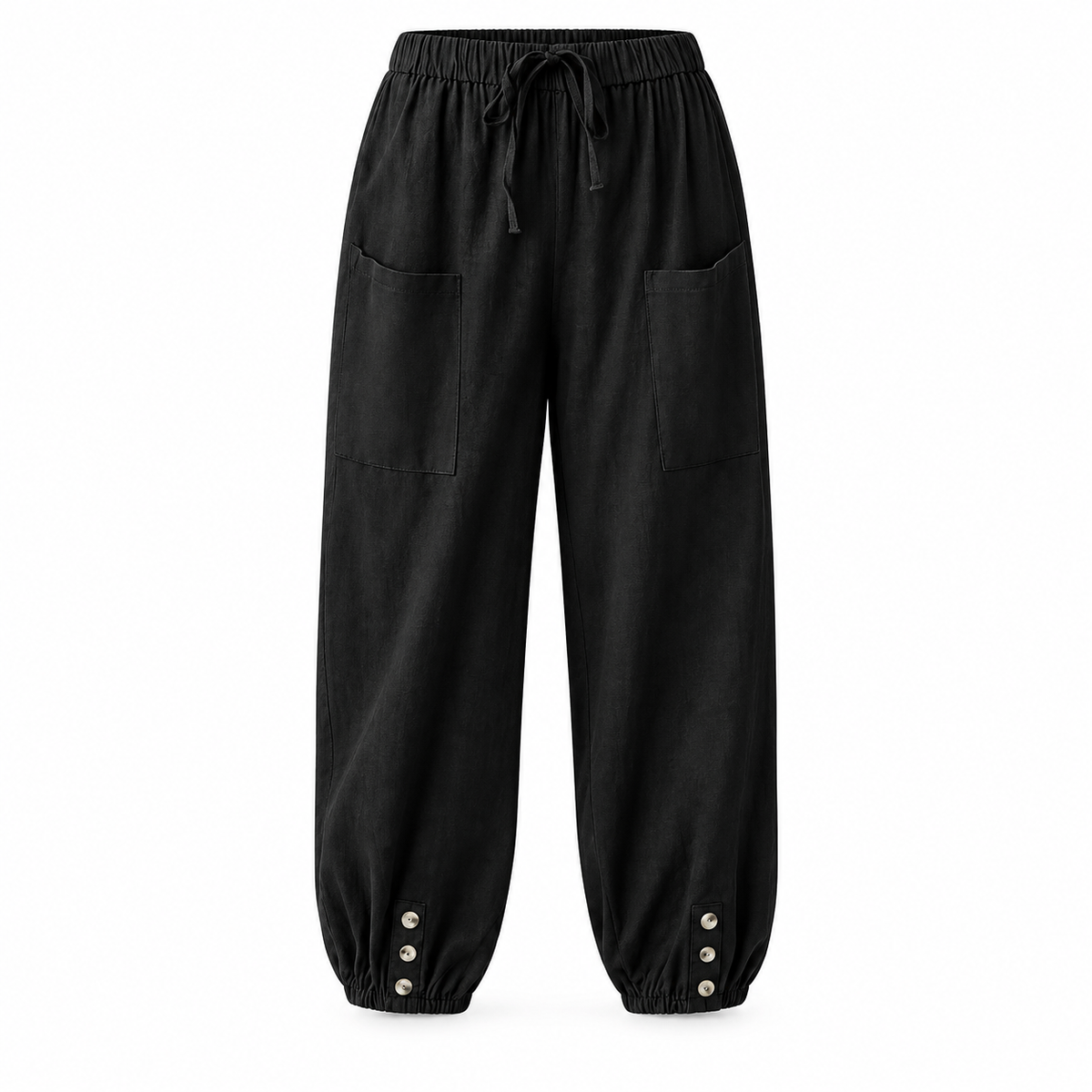 Relaxed Wide-Leg Linen Trousers