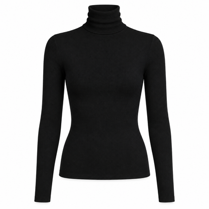 Slim Turtleneck Knit Top