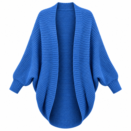 Blue Relaxed Open Knit Cardigan product view