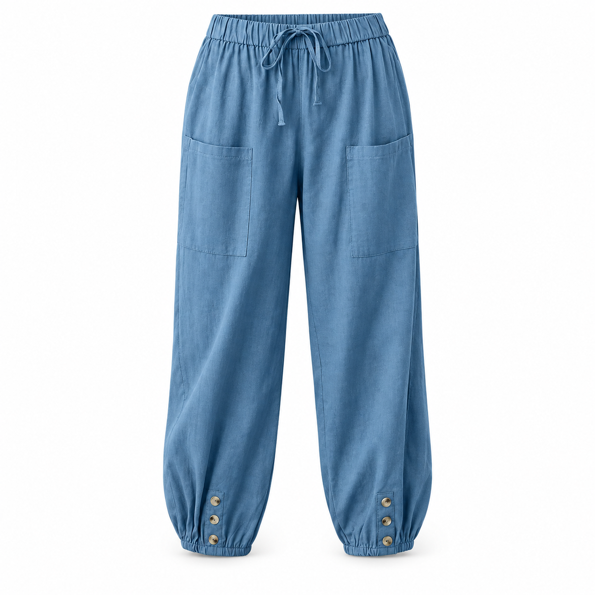 Relaxed Wide-Leg Linen Trousers