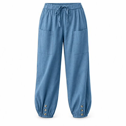 Relaxed Wide-Leg Linen Trousers