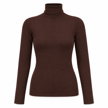 Slim Turtleneck Knit Top