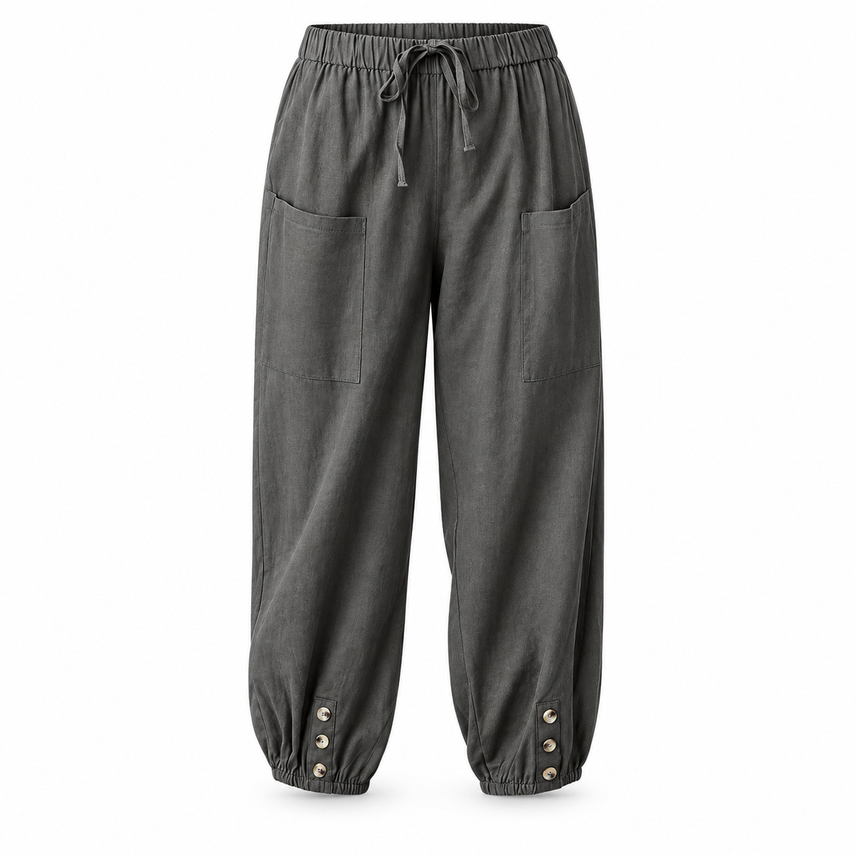 Relaxed Wide-Leg Linen Trousers