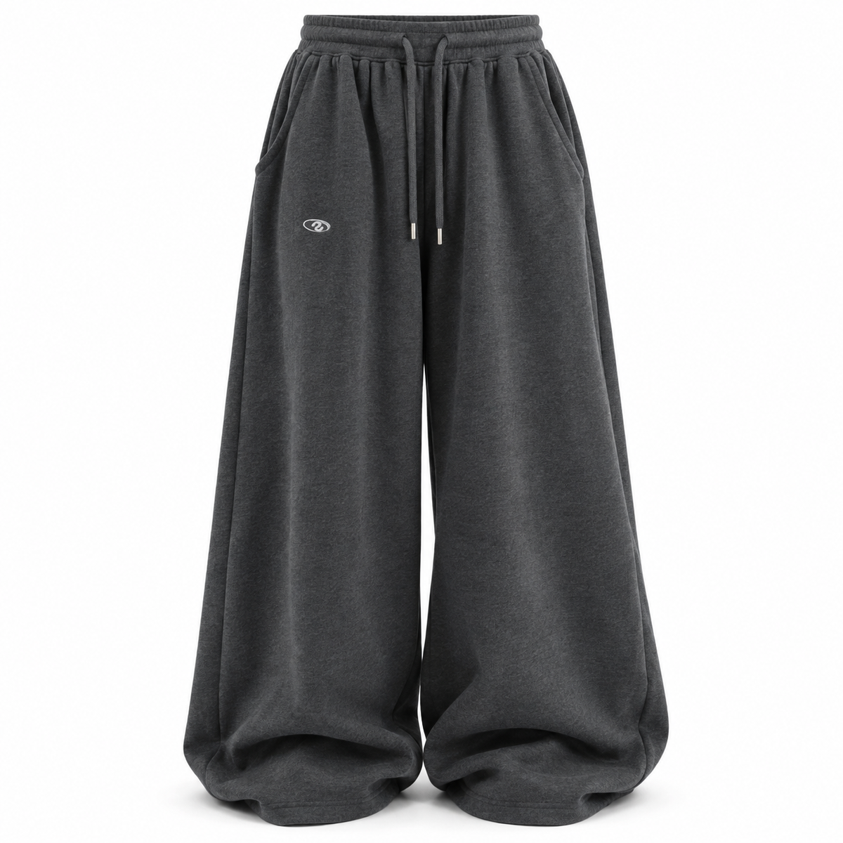 Charcoal Relaxed Drawstring Sweatpants product view
