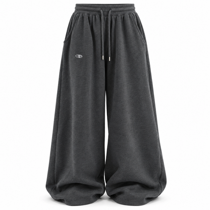 Charcoal Relaxed Drawstring Sweatpants product view