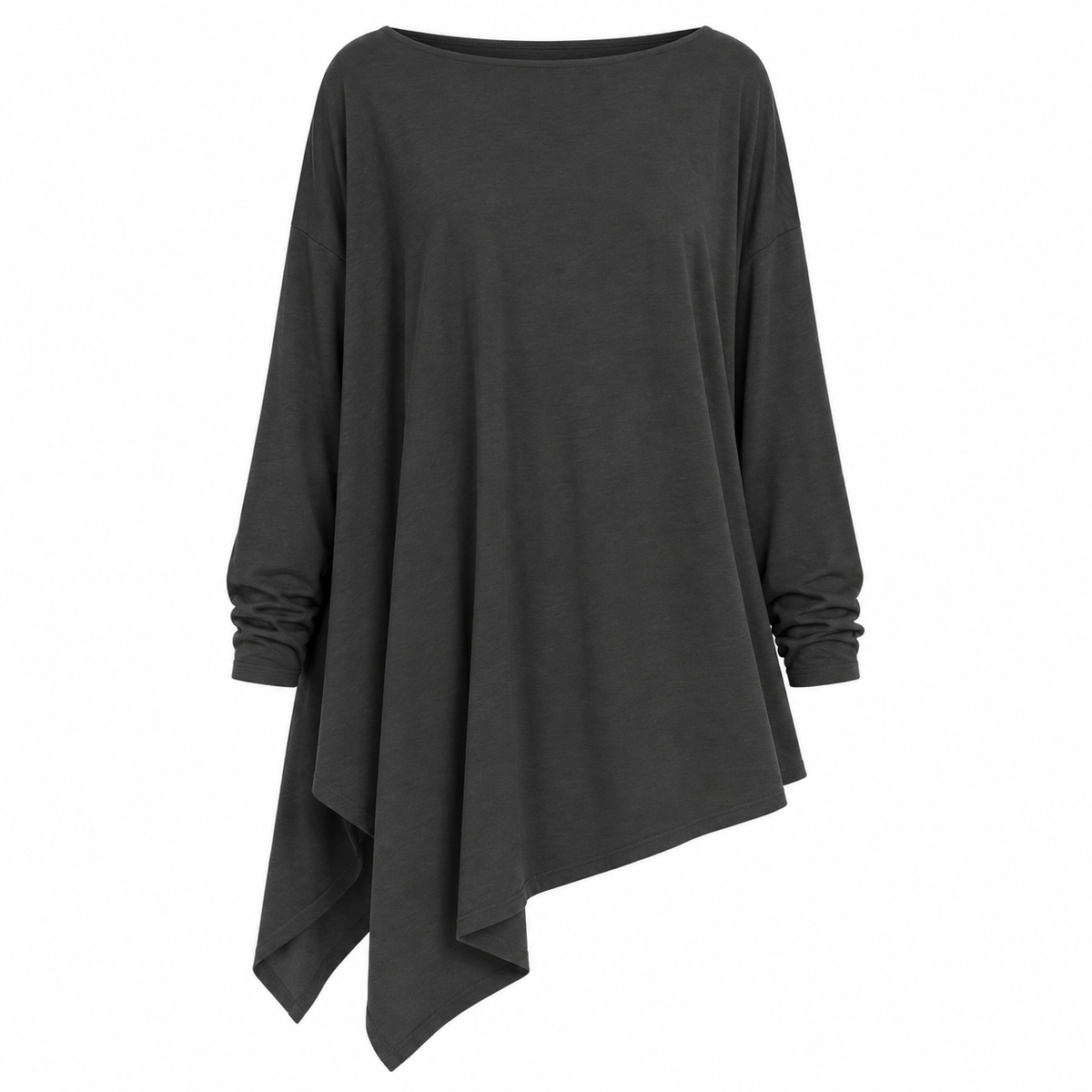 Relaxed Long-Sleeve Cotton Top