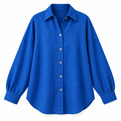 Cobalt Relaxed Loose-Fit Button Shirt product view
