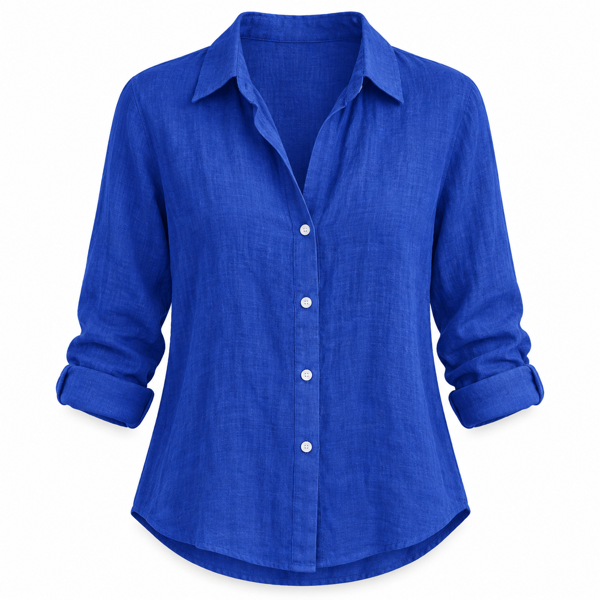 Cobalt Relaxed Long-Sleeve Button Shirt product view