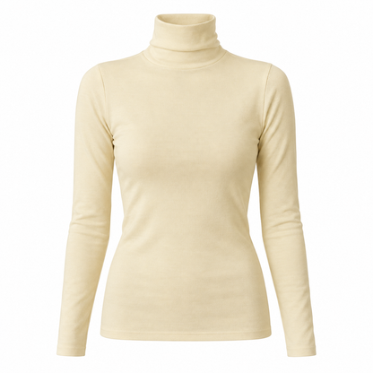 Slim Turtleneck Knit Top
