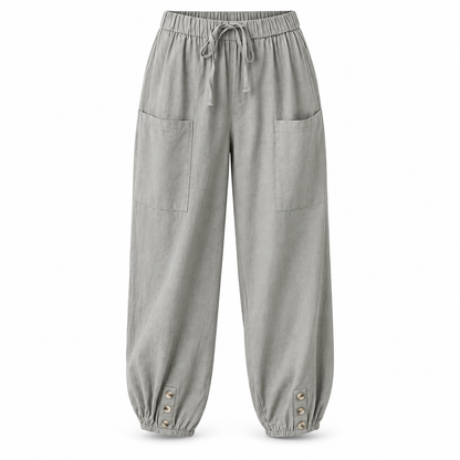 Relaxed Wide-Leg Linen Trousers