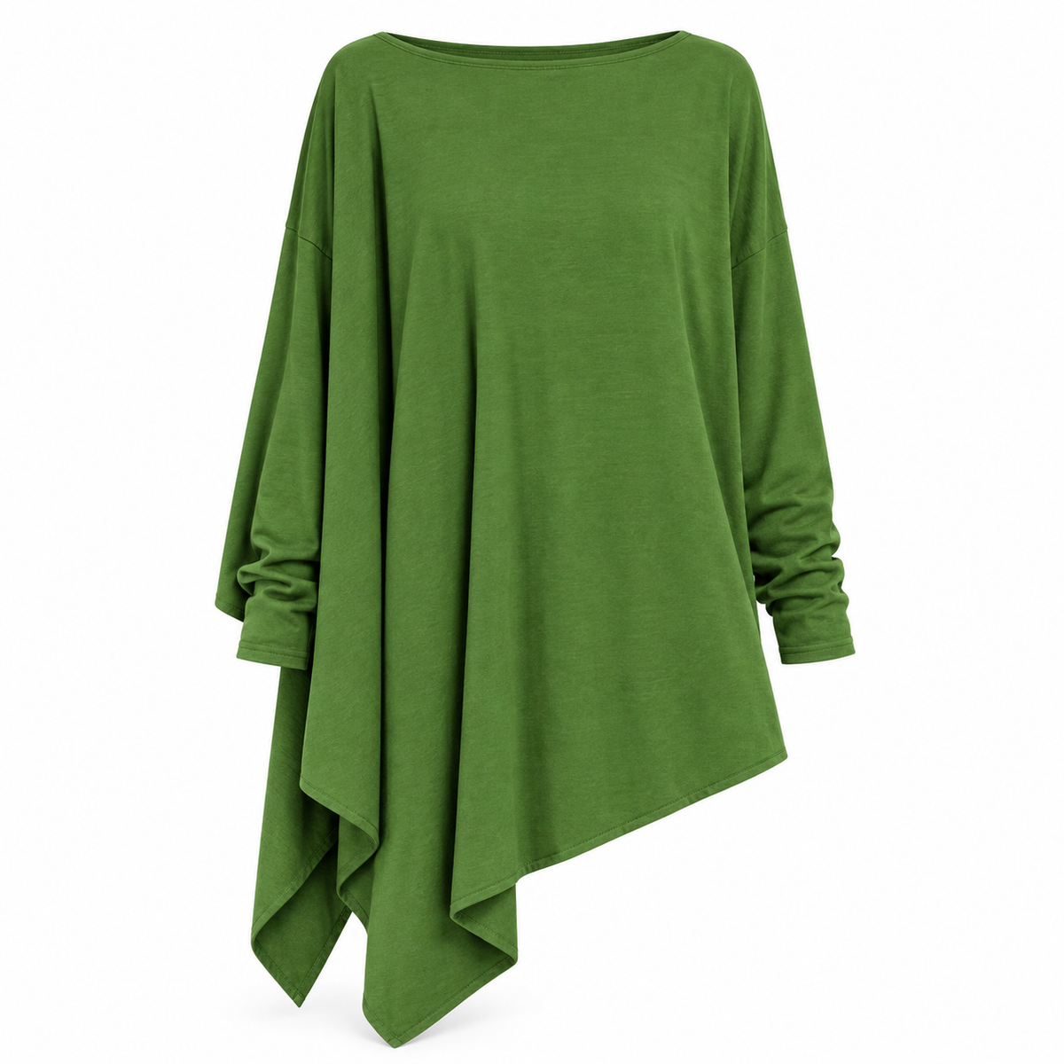 Relaxed Long-Sleeve Cotton Top