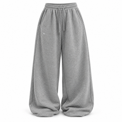 Gray Relaxed Drawstring Sweatpants product view