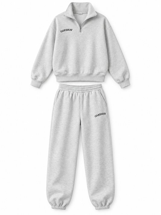Heather gray Classic Zip Tracksuit product view