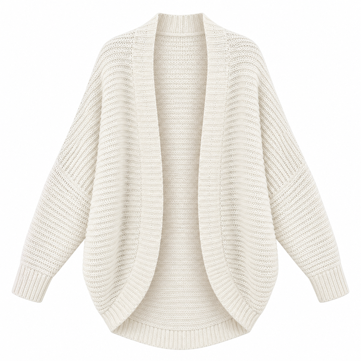 Ivory Relaxed Open Knit Cardigan product view