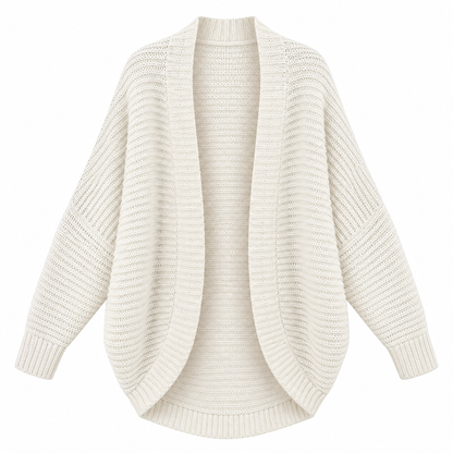 Ivory Relaxed Open Knit Cardigan product view