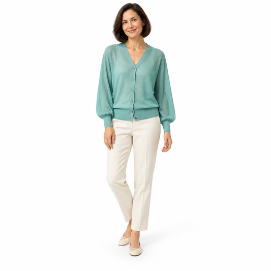 Lightweight Sheer Knit Cardigan