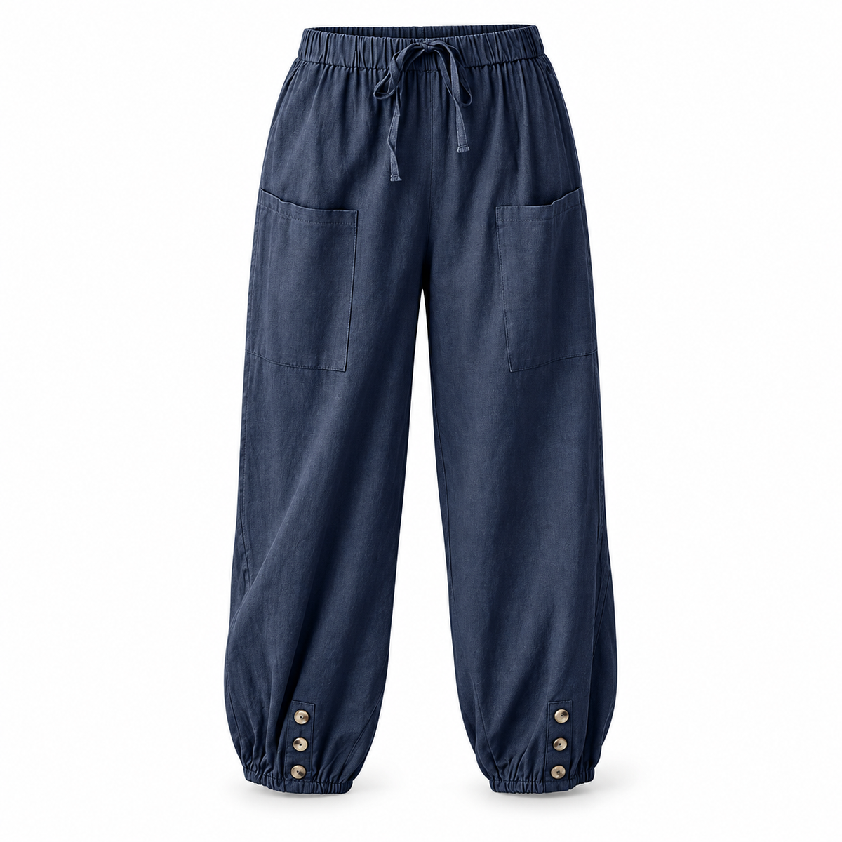 Relaxed Wide-Leg Linen Trousers