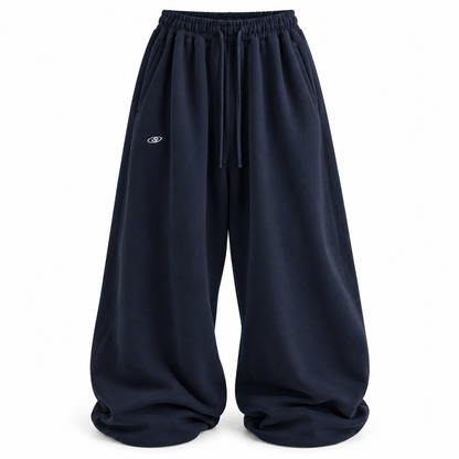 Navy Relaxed Drawstring Sweatpants product view