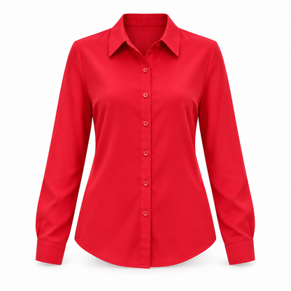 Chiffon Overhemd met Lange Mouwen