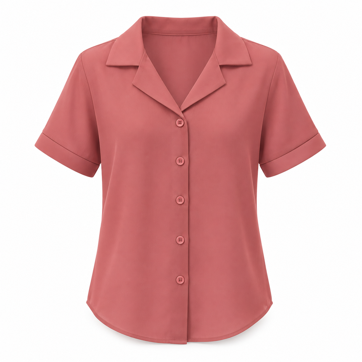 Lichte Chiffon Blouse met Korte Mouwen