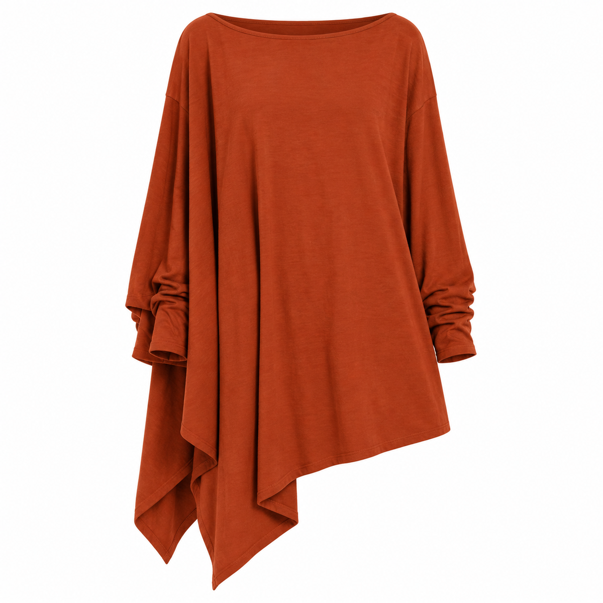 Relaxed Long-Sleeve Cotton Top