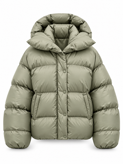 Sage Hooded Puffer Jacket product view