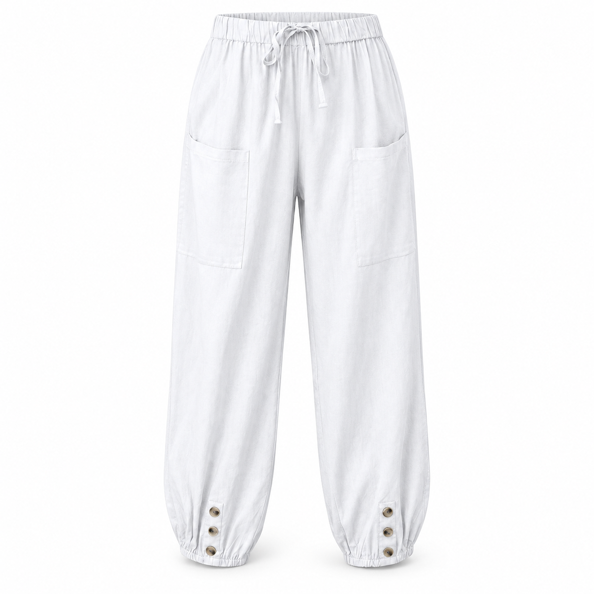 Relaxed Wide-Leg Linen Trousers