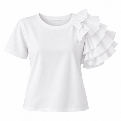 Ruffle-Sleeve Everyday Top